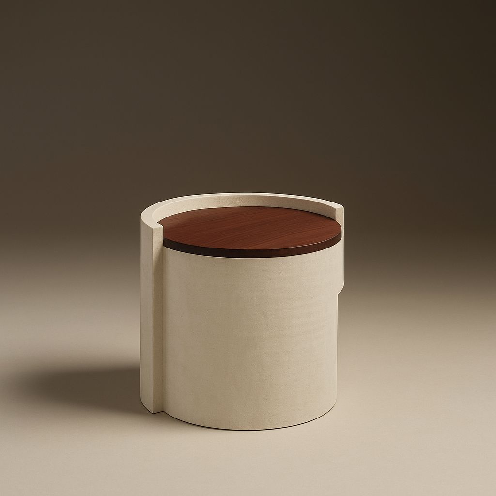 Ivory Shell Table outdoor side table